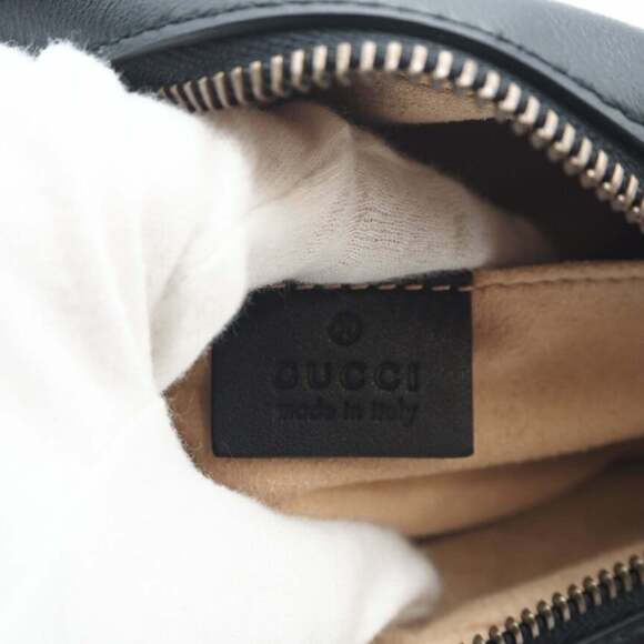 GUCCI GG Marmont Quilted Mini Bag 448065 Shoulder in Black Chevron Leather fo... - Picture 12 of 13